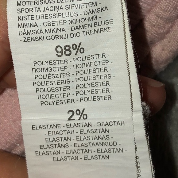 Reserved Light pink long sleeve/ scoop neck sweater/ sweatshirt - Picture 4 of 4